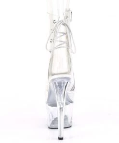 Pleaser Direct Larger Size Shoes Adore 1018C Clear Ankle Boots 8 Pleaser Direct Larger Size Shoes Adore 1018C Clear Ankle Boots
