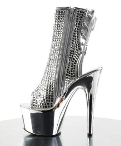 Pleaser Direct Adore 1018 Multicolour Rhinestone And Chrome Mirrored Ankle Boots 7 Pleaser Direct Adore 1018 Multicolour Rhinestone And Chrome Mirrored Ankle Boots