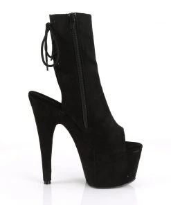 Pleaser Direct Adore 1018 Black Faux Suede Peep Toe Ankle Boots Platform Shoes 9 Pleaser Direct Adore 1018 Black Faux Suede Peep Toe Ankle Boots Platform Shoes