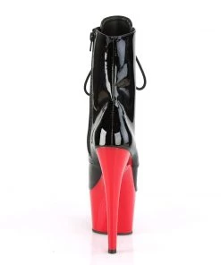 Pleaser Direct Adore 1020 Black Patent & Red Platform Boots
