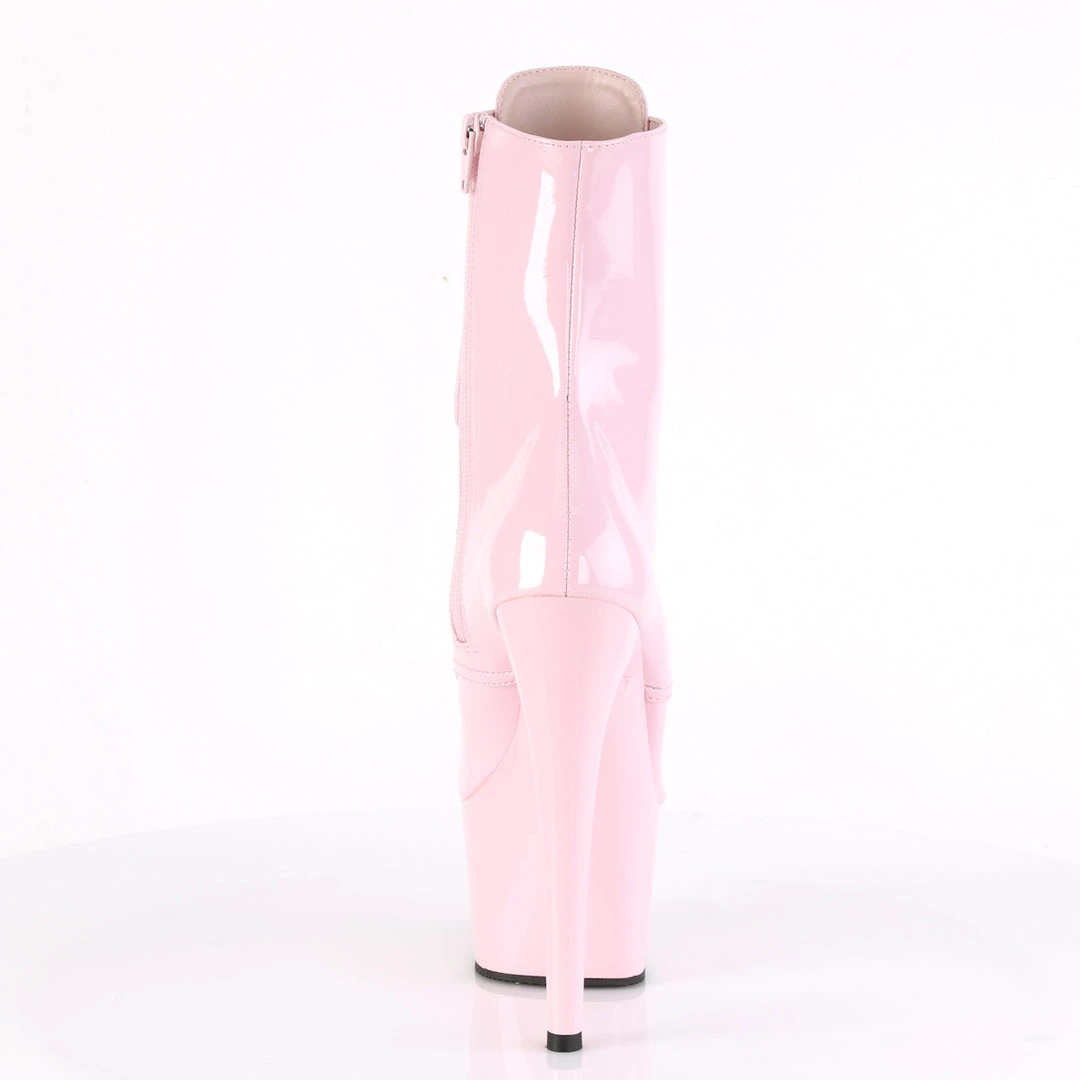 Pleaser Direct Adore 1020 Baby Pink Patent Vegan Boots 4 Pleaser Direct Adore 1020 Baby Pink Patent Vegan Boots