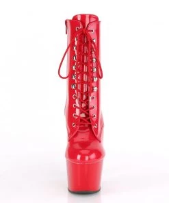 Pleaser Direct Larger Size Shoes Adore 1020 Red Patent Platform Boots