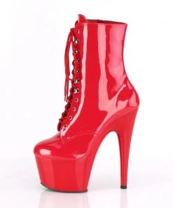 Pleaser Direct Larger Size Shoes Adore 1020 Red Patent Platform Boots