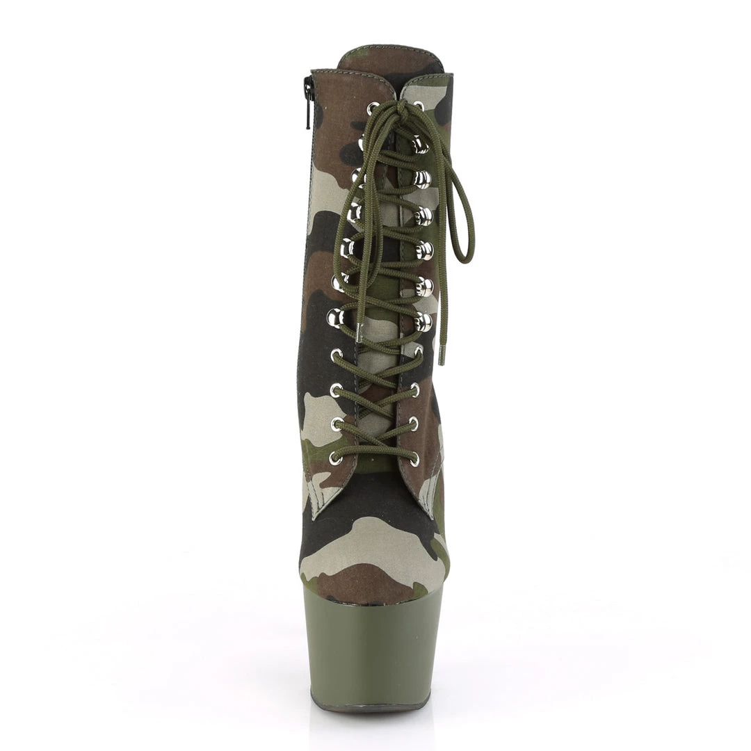 Pleaser Direct Larger Size Shoes Adore 1020CAMO Lace Up Camo Print Platform Ankle Boots 2 Pleaser Direct Larger Size Shoes Adore 1020CAMO Lace Up Camo Print Platform Ankle Boots