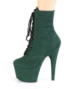 Pleaser Direct Adore 1020FS Emerald Green Faux Suede Vegan Ankle Boots 7 Pleaser Direct Adore 1020FS Emerald Green Faux Suede Vegan Ankle Boots