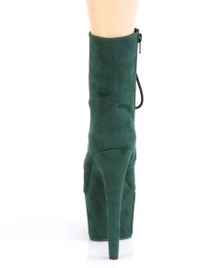 Pleaser Direct Adore 1020FS Emerald Green Faux Suede Vegan Ankle Boots 8 Pleaser Direct Adore 1020FS Emerald Green Faux Suede Vegan Ankle Boots