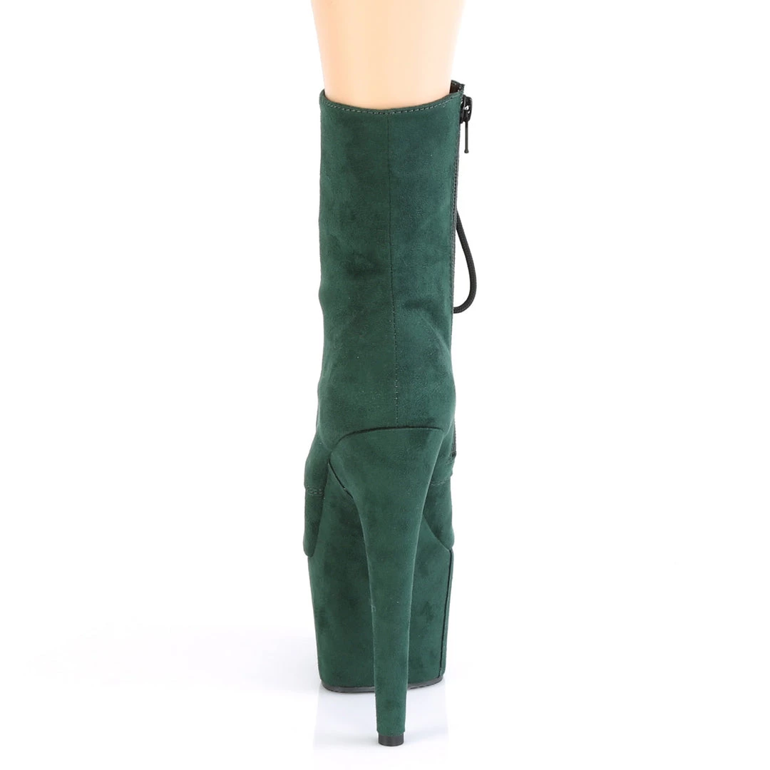 Pleaser Direct Adore 1020FS Emerald Green Faux Suede Vegan Ankle Boots 4 Pleaser Direct Adore 1020FS Emerald Green Faux Suede Vegan Ankle Boots