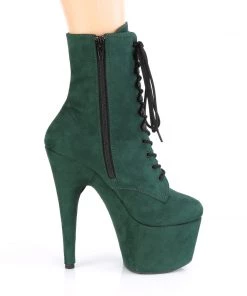Pleaser Direct Adore 1020FS Emerald Green Faux Suede Vegan Ankle Boots 9 Pleaser Direct Adore 1020FS Emerald Green Faux Suede Vegan Ankle Boots