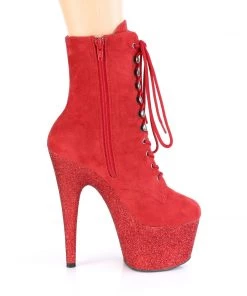 Pleaser Direct Adore 1020FSMG Red Glitter Platform Boots 9 Pleaser Direct Adore 1020FSMG Red Glitter Platform Boots