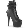 Pleaser ADORE 1020POUCH Black Vegan Ankle/Mid-Calf Boots
