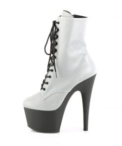 Pleaser Direct Larger Size Shoes Adore 1020REFL White Reflective Ankle Boots 7 Pleaser Direct Larger Size Shoes Adore 1020REFL White Reflective Ankle Boots