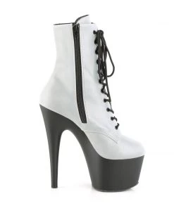 Pleaser Direct Larger Size Shoes Adore 1020REFL White Reflective Ankle Boots 9 Pleaser Direct Larger Size Shoes Adore 1020REFL White Reflective Ankle Boots