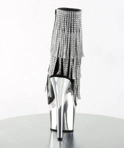 Pleaser Direct Glitter Shoes Adore 1024RFS Black Faux Leather And Chrome Rhinestone Boots 8 Pleaser Direct Glitter Shoes Adore 1024RFS Black Faux Leather And Chrome Rhinestone Boots