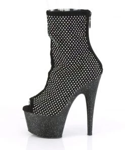 Pleaser Direct Larger Size Shoes Adore 1031GM Black Rhinestone Ankle Boots 7 Pleaser Direct Larger Size Shoes Adore 1031GM Black Rhinestone Ankle Boots