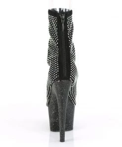 Pleaser Direct Larger Size Shoes Adore 1031GM Black Rhinestone Ankle Boots 8 Pleaser Direct Larger Size Shoes Adore 1031GM Black Rhinestone Ankle Boots