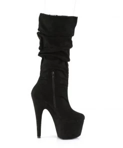 Pleaser Direct Adore 1061 Black Suede Mid Calf Slouch Boots Larger Size Shoes 9 Pleaser Direct Adore 1061 Black Suede Mid Calf Slouch Boots Larger Size Shoes