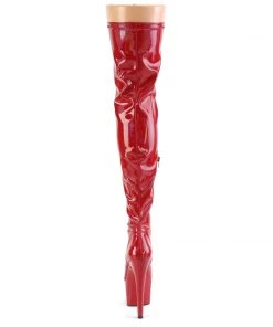 Pleaser Direct Larger Size Shoes Adore 3000HWR Red Patent Thigh High Platform Boots 8 Pleaser Direct Larger Size Shoes Adore 3000HWR Red Patent Thigh High Platform Boots