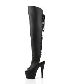 Pleaser Direct Larger Size Shoes Adore 3019 Black Faux Leather Thigh High Boots 7 Pleaser Direct Larger Size Shoes Adore 3019 Black Faux Leather Thigh High Boots