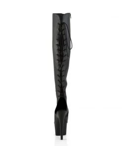 Pleaser Direct Larger Size Shoes Adore 3019 Black Faux Leather Thigh High Boots 8 Pleaser Direct Larger Size Shoes Adore 3019 Black Faux Leather Thigh High Boots