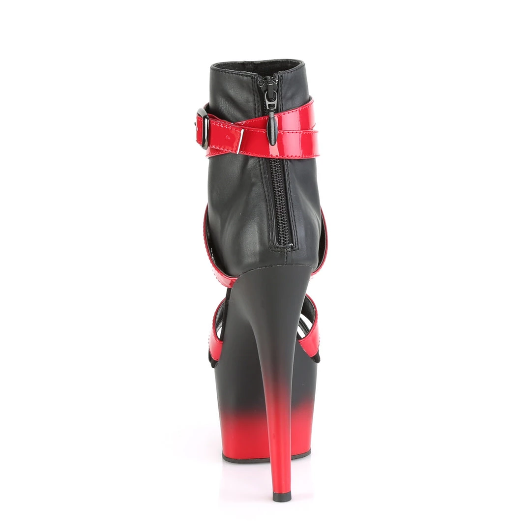 Pleaser Direct Adore 700-15 Black And Red Strappy Platform Heels 4 Pleaser Direct Adore 700-15 Black And Red Strappy Platform Heels
