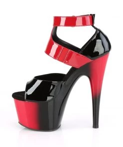 Pleaser Direct Platform Shoes Adore 700-16 Black Patent And Red Platform Heels 7 Pleaser Direct Platform Shoes Adore 700-16 Black Patent And Red Platform Heels