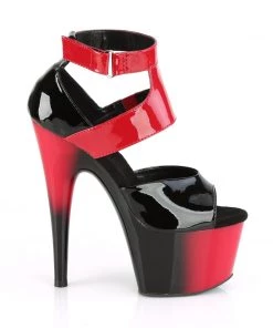 Pleaser Direct Platform Shoes Adore 700-16 Black Patent And Red Platform Heels 9 Pleaser Direct Platform Shoes Adore 700-16 Black Patent And Red Platform Heels