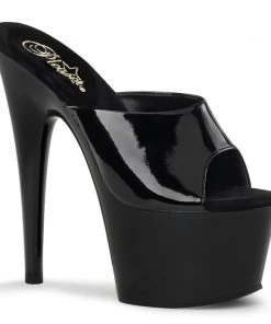 Pleaser Direct Adore 701 Black Patent Platforms Larger Size Shoes