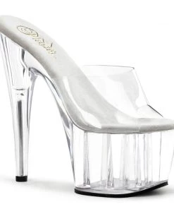 Pleaser Direct Adore 701 Clear Platforms