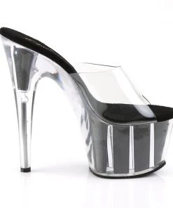 Pleaser Direct Larger Size Shoes Adore 701G Black Glitter Platforms 9 Pleaser Direct Larger Size Shoes Adore 701G Black Glitter Platforms
