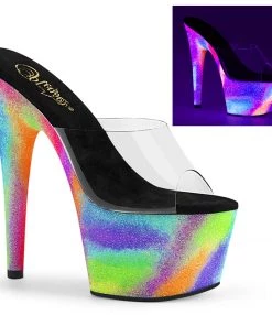 Pleaser Direct Adore 701GXY Galaxy Effect Platform High Heels Platform Shoes