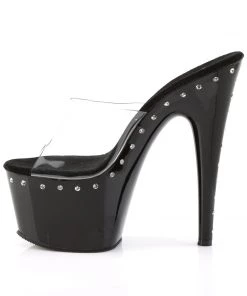Pleaser Direct Adore 701LS Black Rhinestone Platforms Larger Size Shoes 7 Pleaser Direct Adore 701LS Black Rhinestone Platforms Larger Size Shoes
