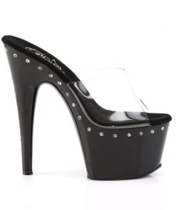 Pleaser Direct Adore 701LS Black Rhinestone Platforms Larger Size Shoes 9 Pleaser Direct Adore 701LS Black Rhinestone Platforms Larger Size Shoes