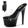 Pleaser Direct Adore 701LS Black Rhinestone Platforms Larger Size Shoes