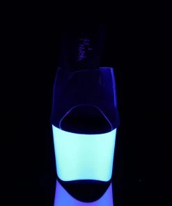 Pleaser Direct Adore 701UV White Platforms Larger Size Shoes