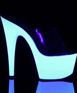 Pleaser Direct Adore 701UV White Platforms Larger Size Shoes