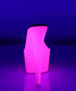 Pleaser Direct Adore 701UVG Hot Pink Glitter Platforms Glitter Shoes