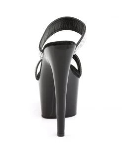 Pleaser Direct Adore 702-2 Black Rhinestone Platforms