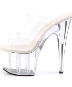 Pleaser Direct Adore 702 Clear Platforms Larger Size Shoes
