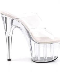 Pleaser Direct Adore 702 Clear Platforms Larger Size Shoes