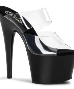 Pleaser Direct Larger Size Shoes Adore 702 Black Platforms