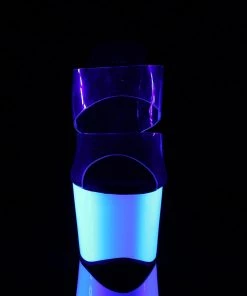 Pleaser Direct Adore 702UV White Platforms