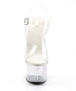Pleaser Direct Adore 708 Clear Platforms