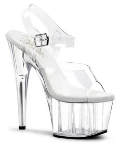 Pleaser Direct Adore 708 Clear Platforms