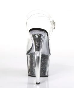 Pleaser Direct Adore 708CG Black Glitter Platform High Heels Platform Shoes 8 Pleaser Direct Adore 708CG Black Glitter Platform High Heels Platform Shoes