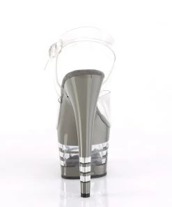 Pleaser Direct Adore 708CHLN Pewter Platform High Heels Platform Shoes