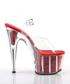 Pleaser Direct Adore 708G Red Glitter Platforms 9 Pleaser Direct Adore 708G Red Glitter Platforms