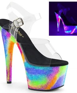 Pleaser Direct Adore 708GXY Galaxy Effect Platform High Heels Larger Size Shoes