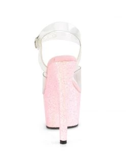 Pleaser Direct Adore 708LG Pink Holographic Glitter Platforms Larger Size Shoes 8 Pleaser Direct Adore 708LG Pink Holographic Glitter Platforms Larger Size Shoes