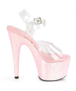 Pleaser Direct Adore 708LG Pink Holographic Glitter Platforms Larger Size Shoes 9 Pleaser Direct Adore 708LG Pink Holographic Glitter Platforms Larger Size Shoes