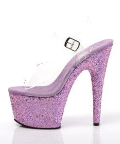 Pleaser Direct Adore 708LG Lavender Pink Multi Glitter Platforms Larger Size Shoes 7 Pleaser Direct Adore 708LG Lavender Pink Multi Glitter Platforms Larger Size Shoes